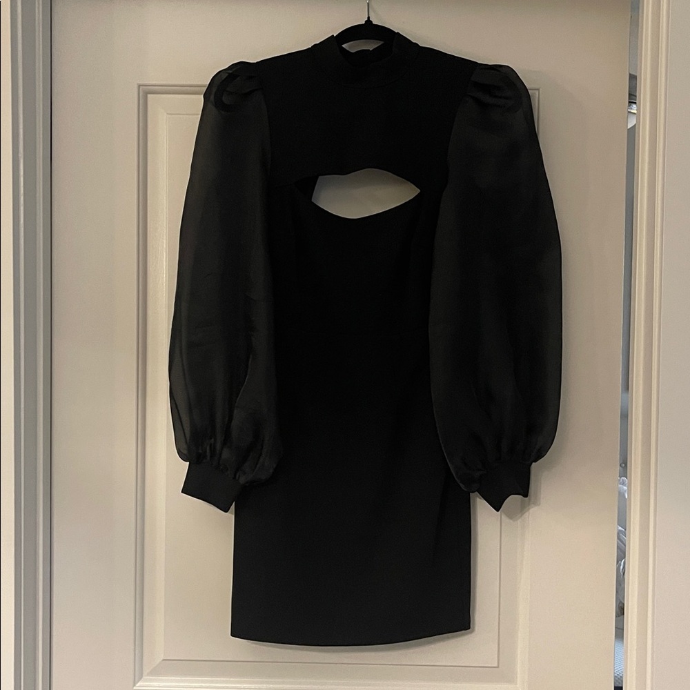 Elegant Black Long Sleeve Dress
